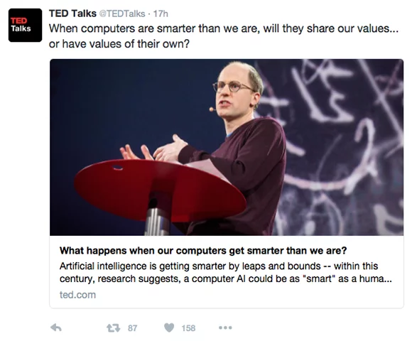 Ted Talks Twitter profile 