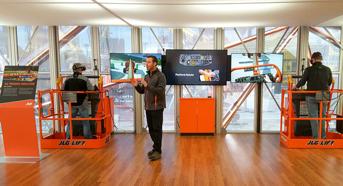 JLG CONEXPO VR lounge
