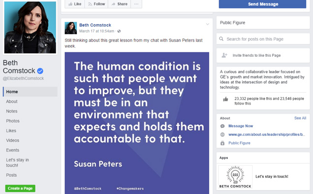 Facebook platform example