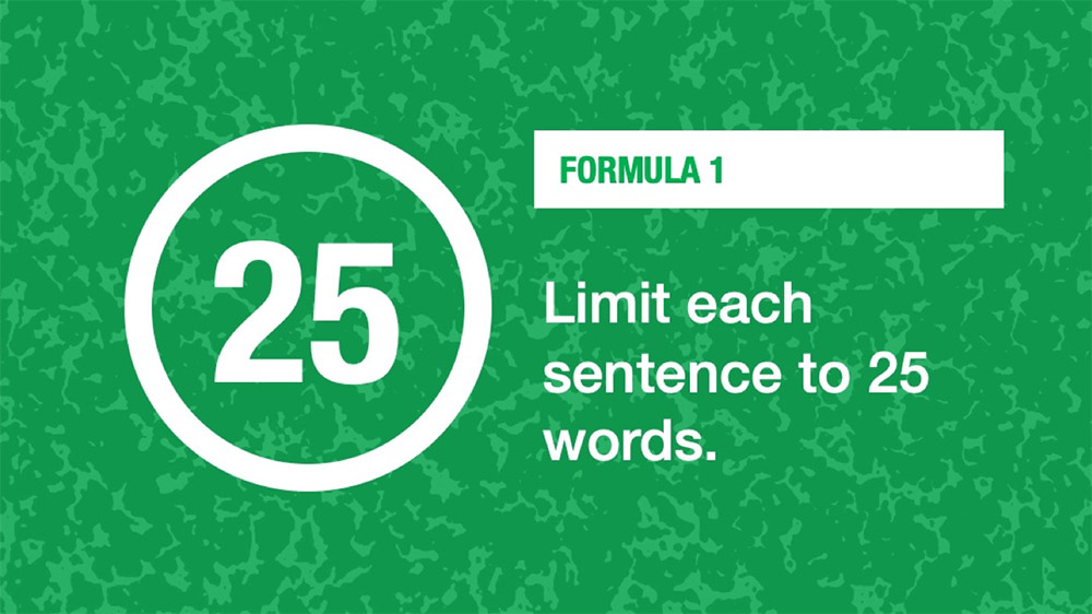 Writing formula 1