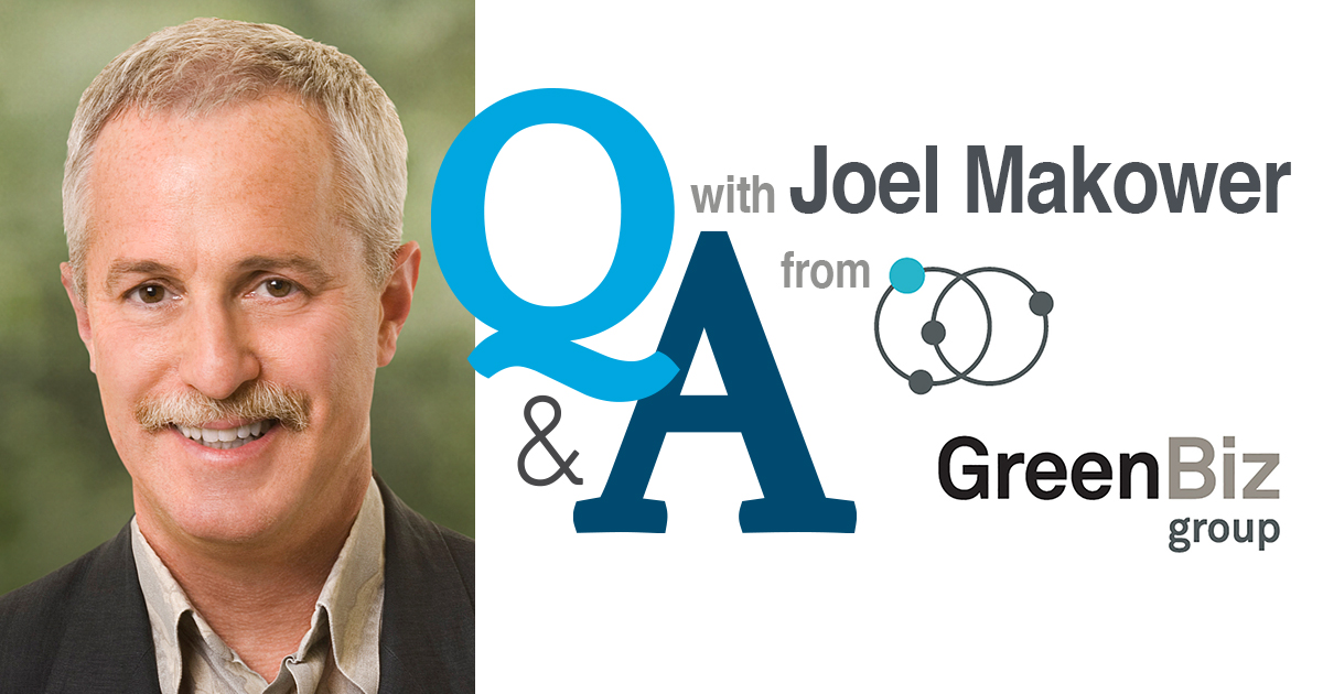 Q&A title fr Joel Makower
