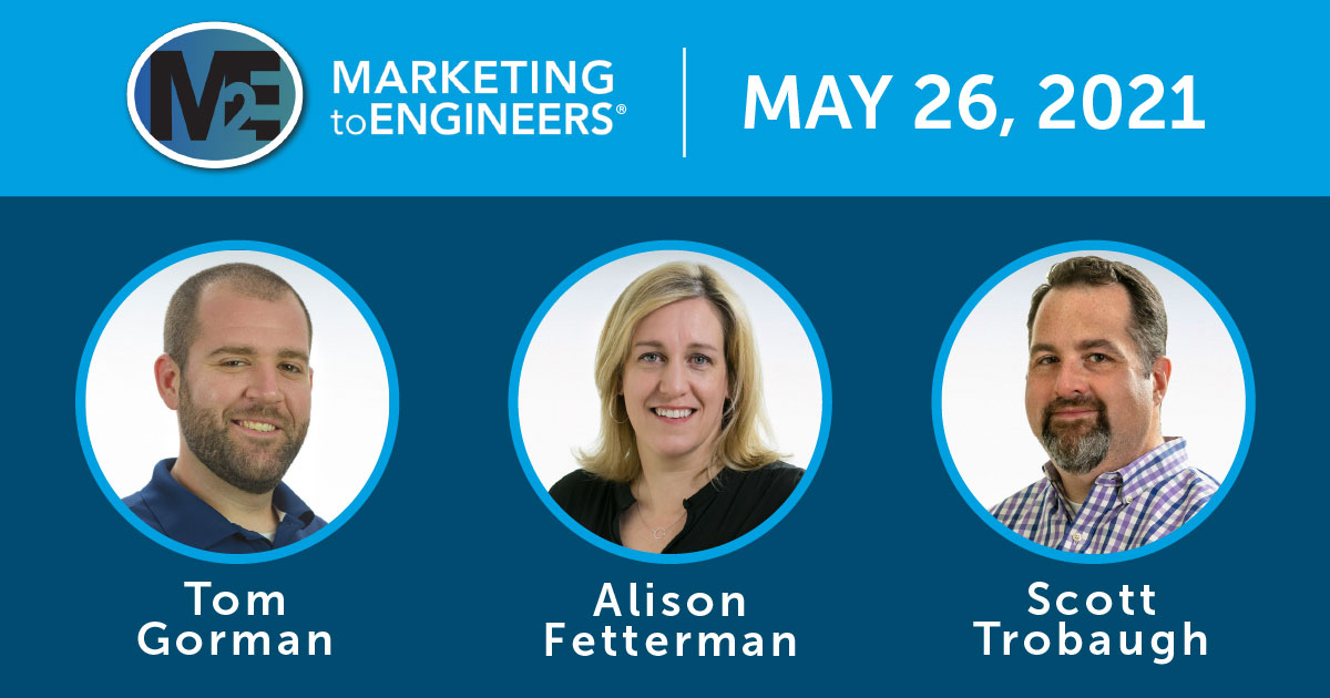 Marketing to Engineers heading with 3 employees