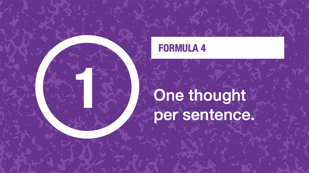 Writing formula 4