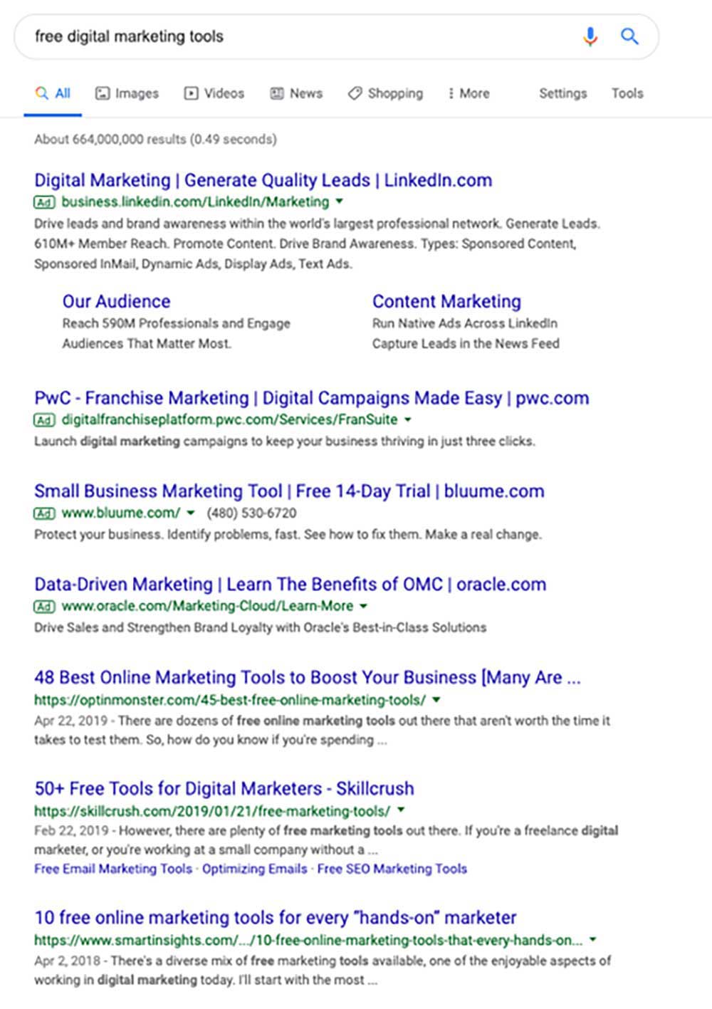 Free digital marketing tools