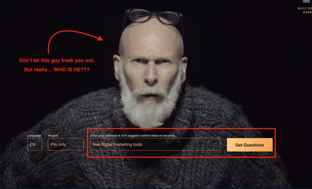 Answer the public content marketing tool