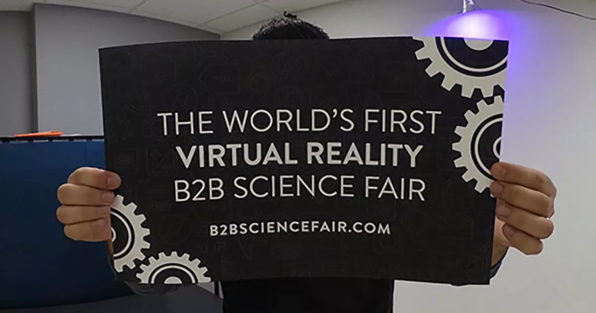 Virtual reality B2B science fair
