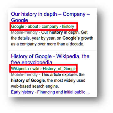 Google search example