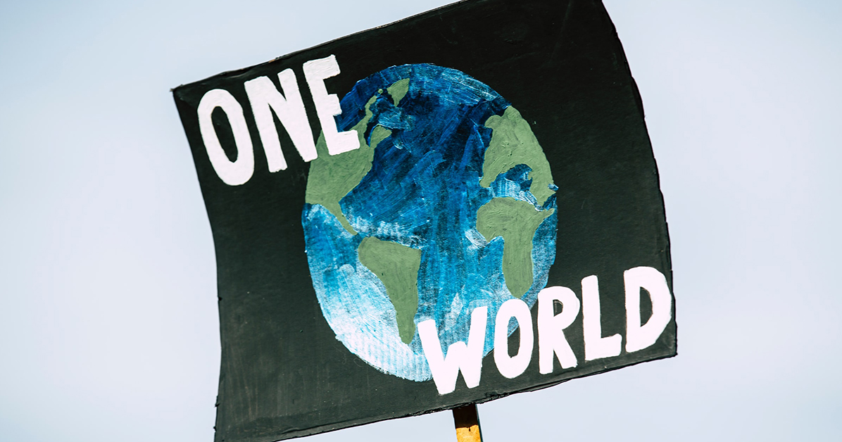 One World sign