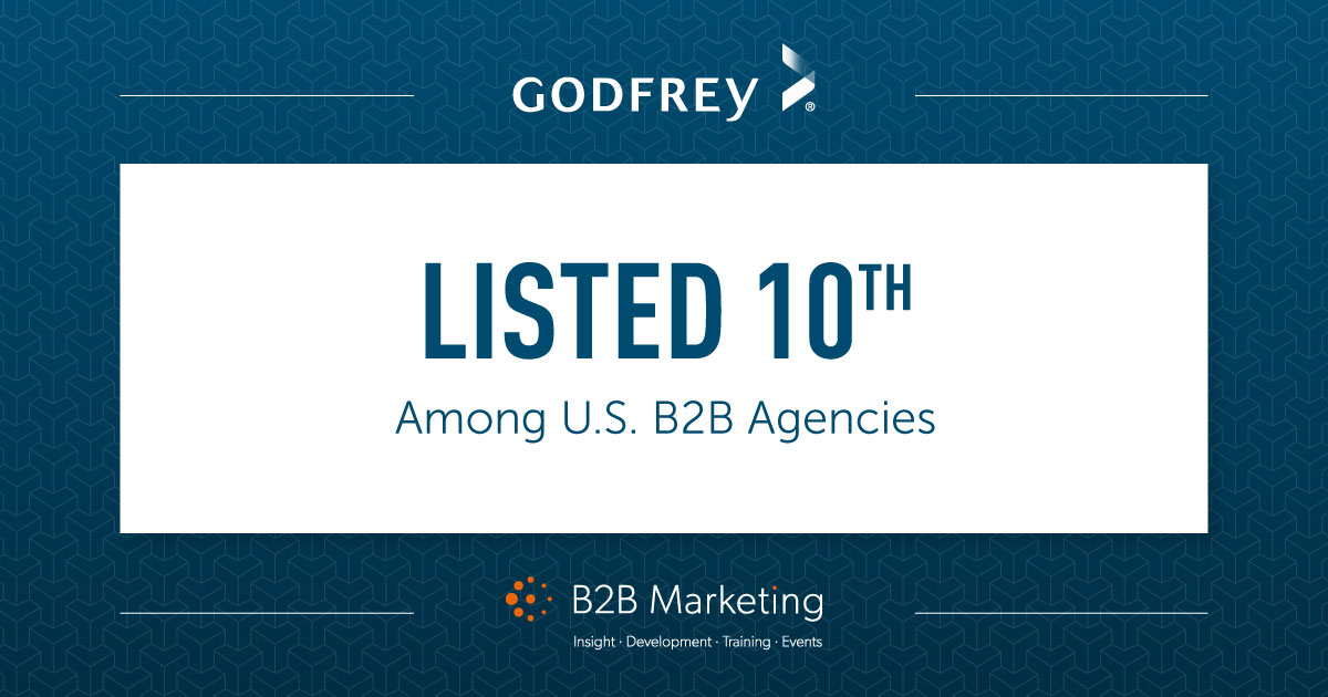 Godfrey Ranked 10th Among US B2B Agencies 