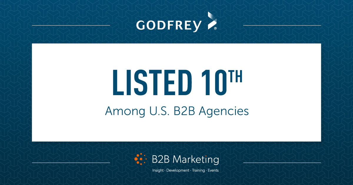 Godfrey Ranked 10th Among US B2B Agencies