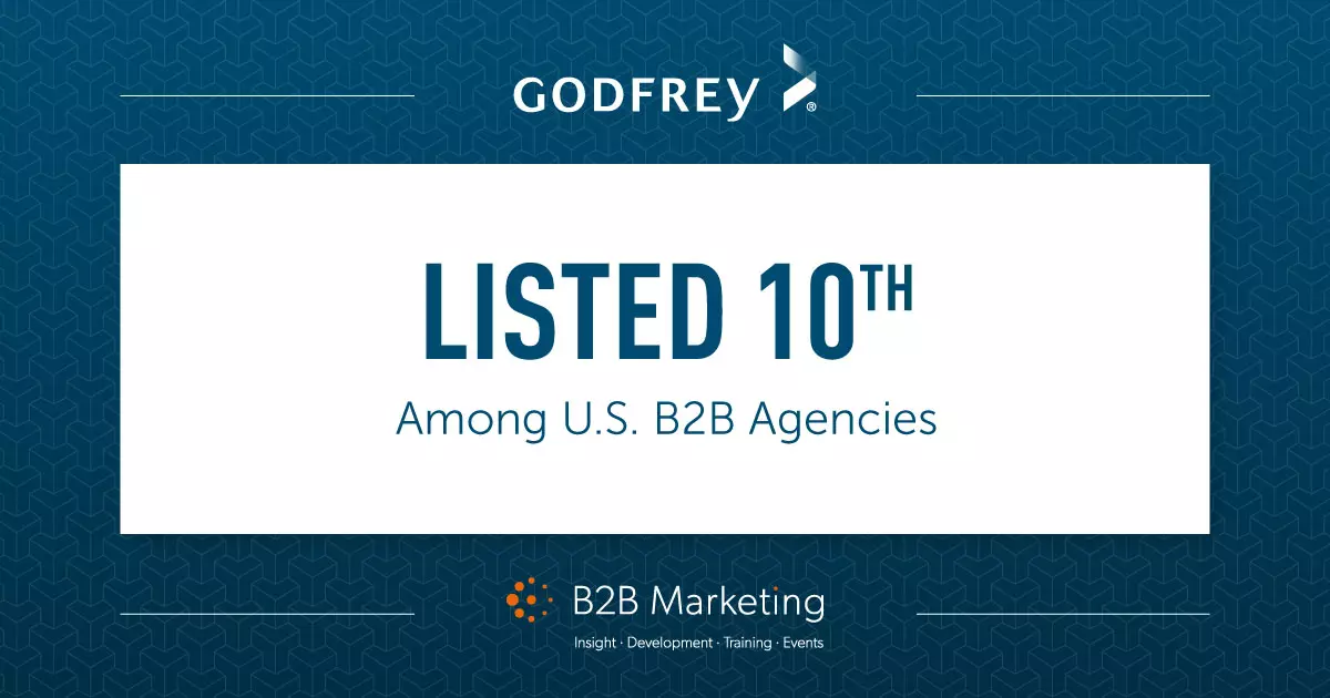 Godfrey Ranked 10th Among US B2B Agencies 