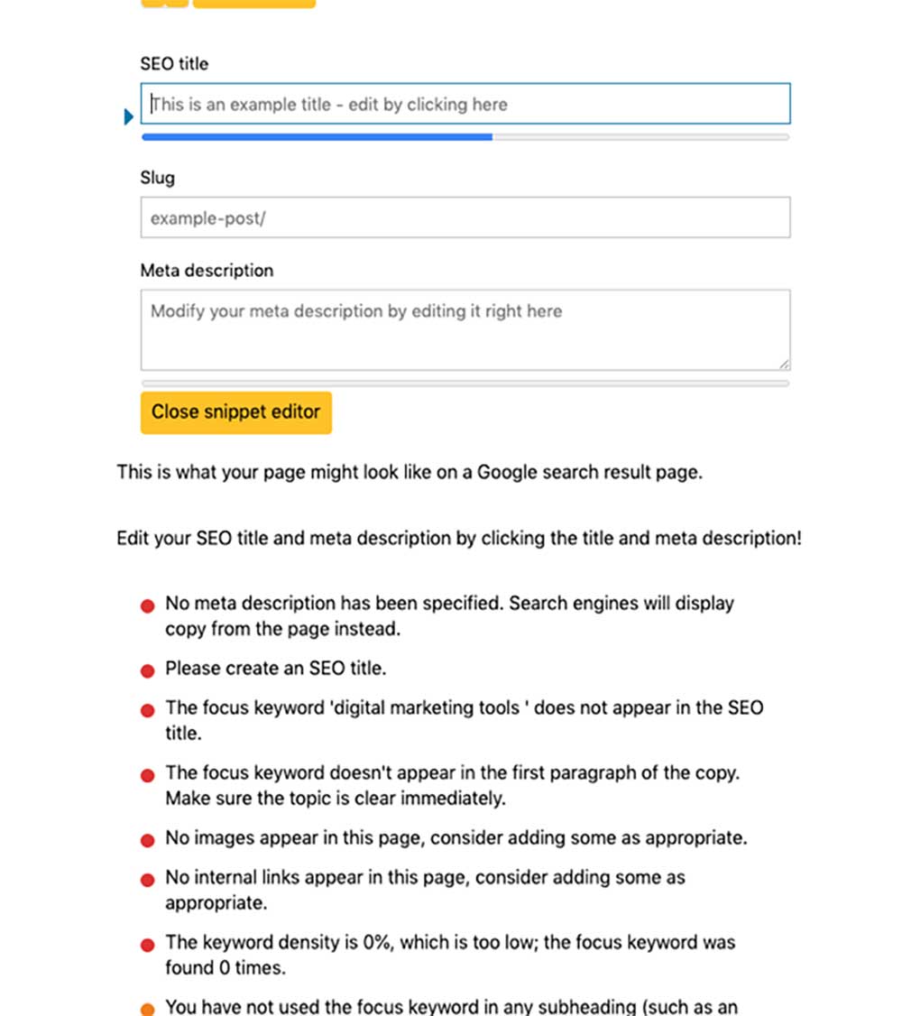 SEO focused