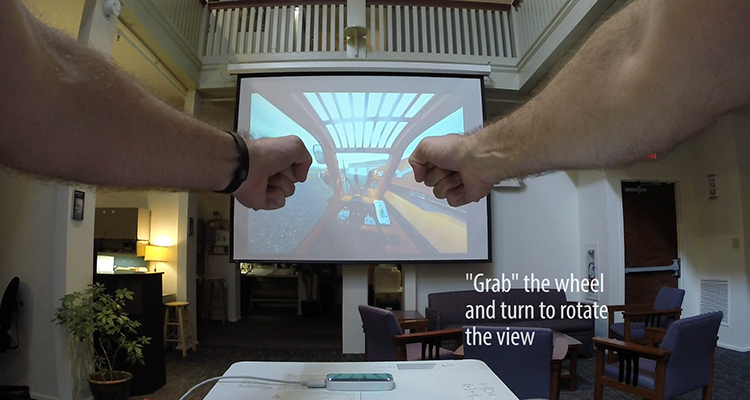 Experimenting with gestural control technology 