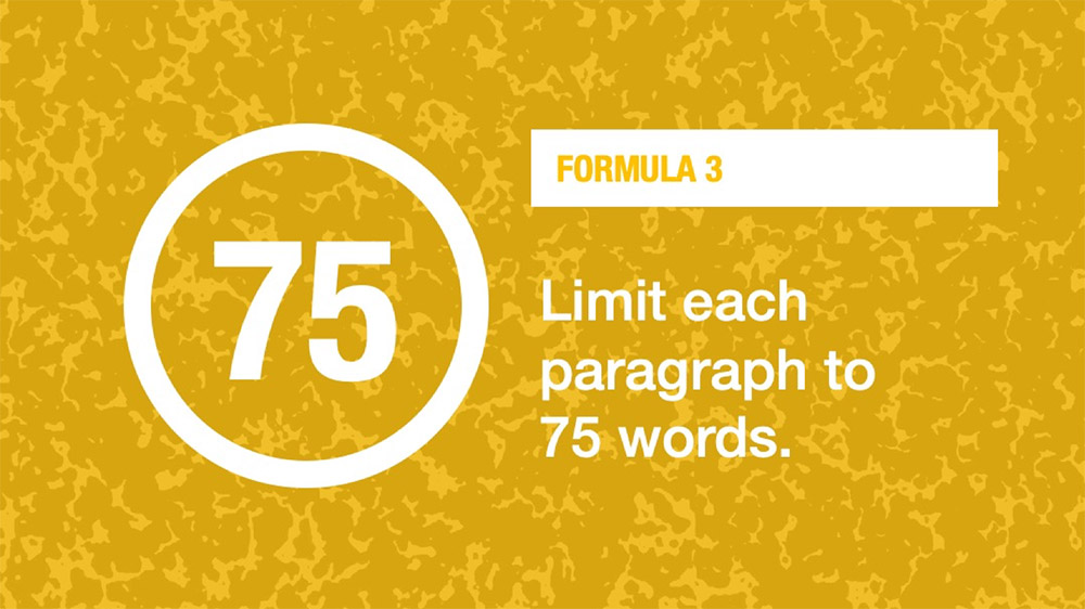 Writing formula 3