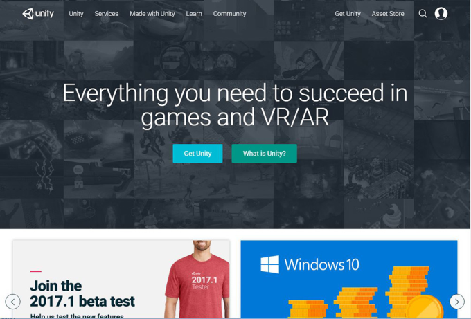 Unity website