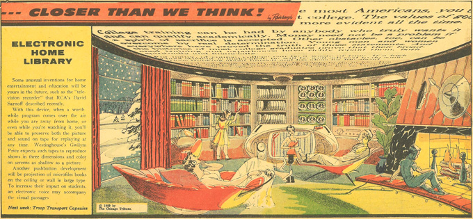 Electronic home library novel page
