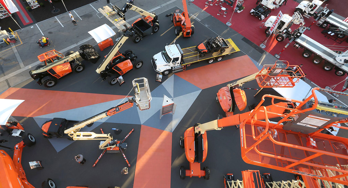 JLG CONEXPO aerial view
