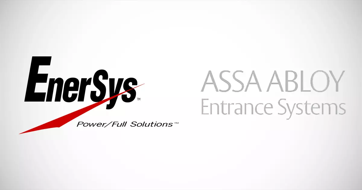 New Clients EnerSys and ASSA ABLOY

