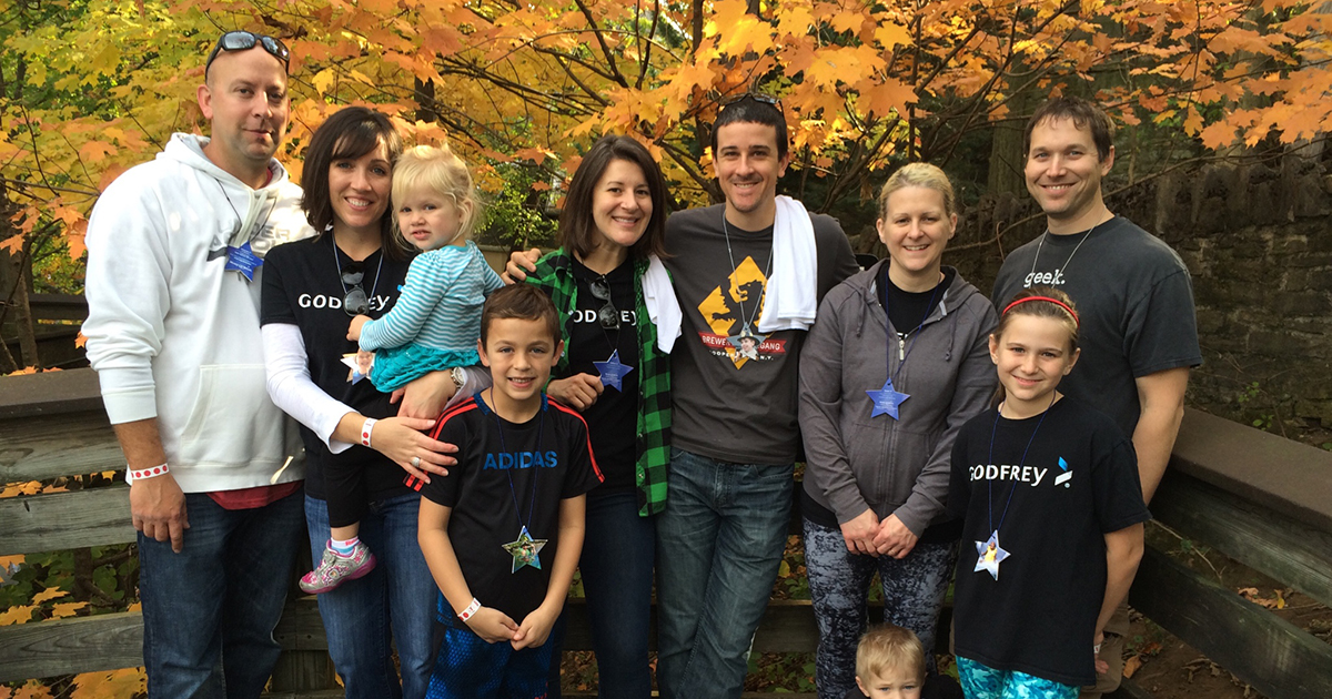 Walk for Wishes group photo for charity event