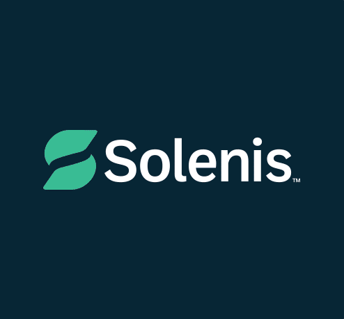 Animated Solenis logo demonstrates the refreshed brand mark created by combining elements of Solenis and Diversey.