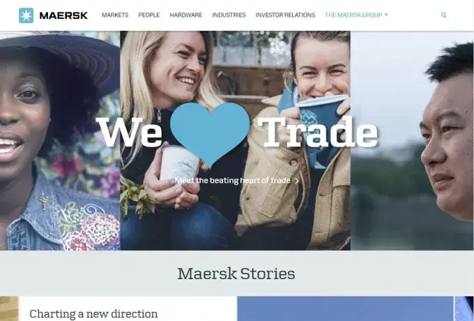 Maersk website