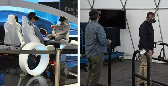 Virtual reality in Thyssenkrupp booth